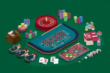 A woman smiling by bright slot machines showing lucky symbols, showcasing the exciting slot offerings at 5XGAME.